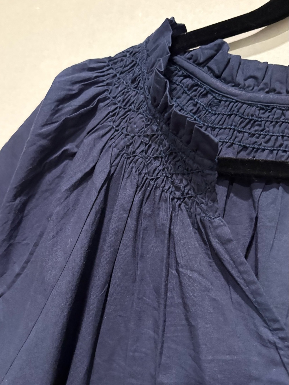Marea by Liz Joy - Cecelia Top. Short Sleeve. NWT NEW. Navy. Cotton - Picture 2 of 12